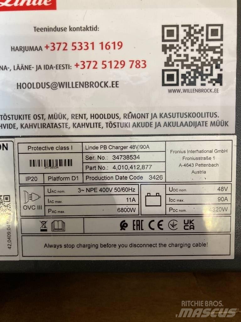 Linde R14HD/1120 Šakiniai krautuvai su prailgintu keltuvu