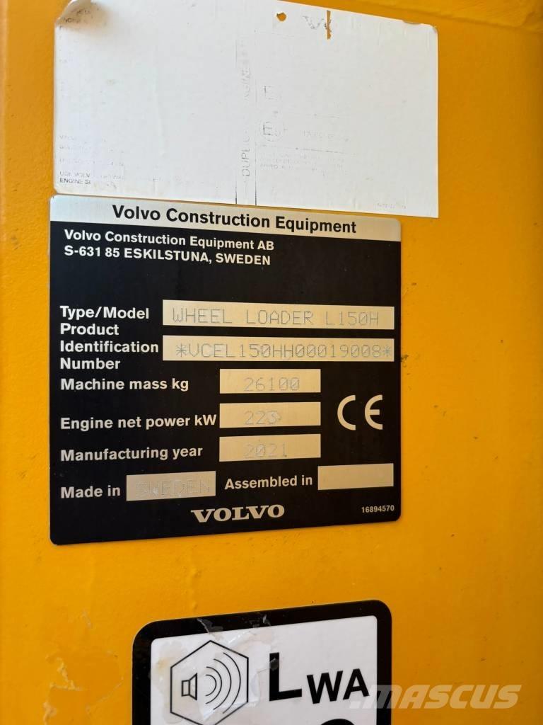 Volvo L150H Naudoti ratiniai krautuvai