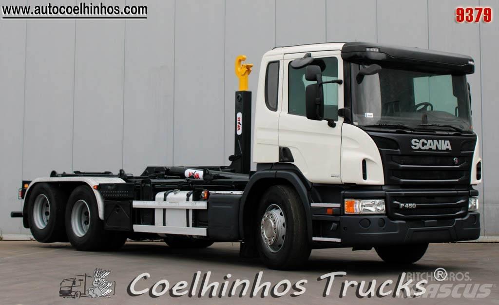 Scania P 450 Konteinerių nuožulnaus pakėlimo ant platformos krautuvai