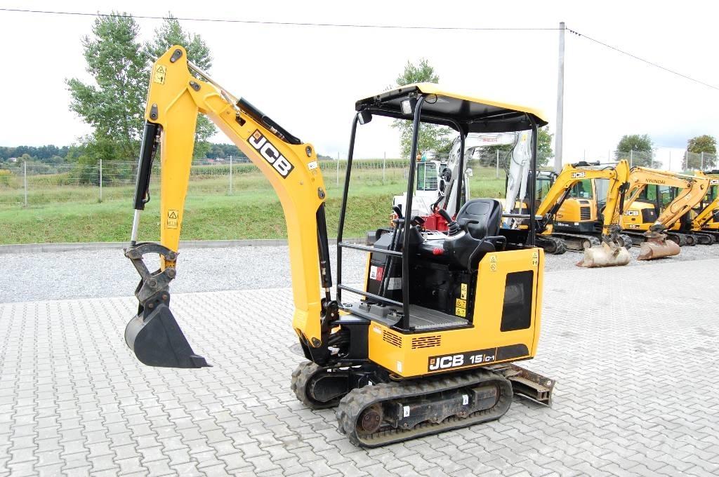 JCB 15 C-1 JCB 16C-1 Mini ekskavatoriai < 7 t
