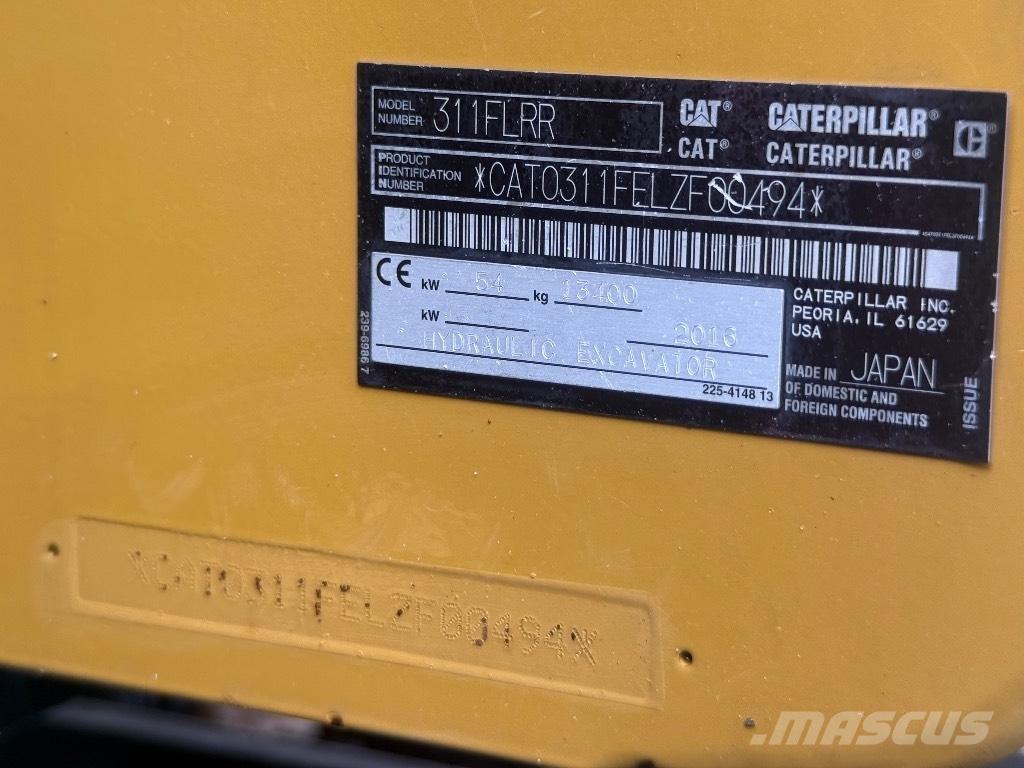 CAT 311 FL RR Vikšriniai ekskavatoriai