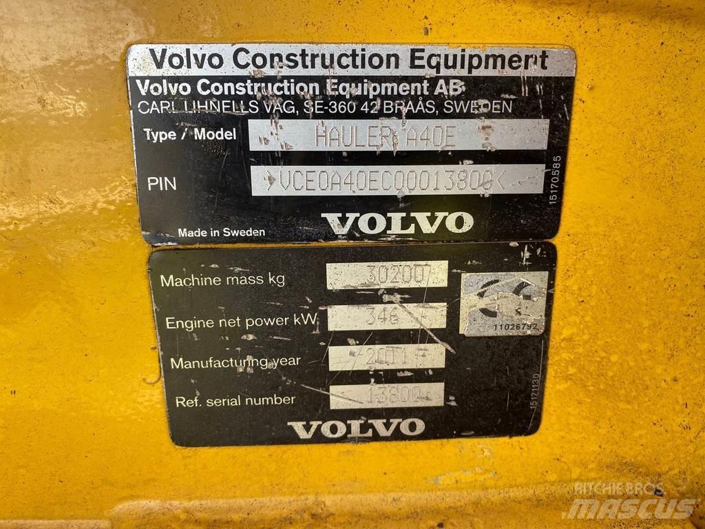 Volvo A40E Karjeriniai savivarčiai