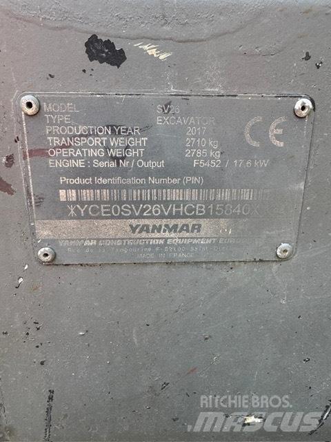 Yanmar SV 26 Mini ekskavatoriai < 7 t