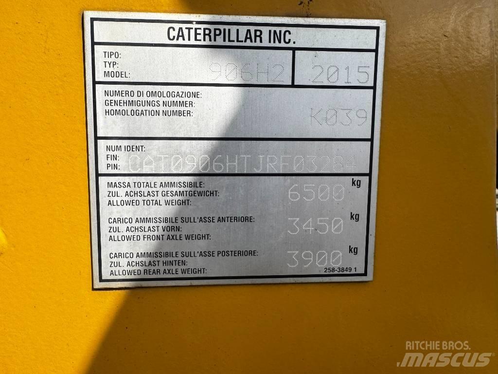 CAT 906H2 Naudoti ratiniai krautuvai