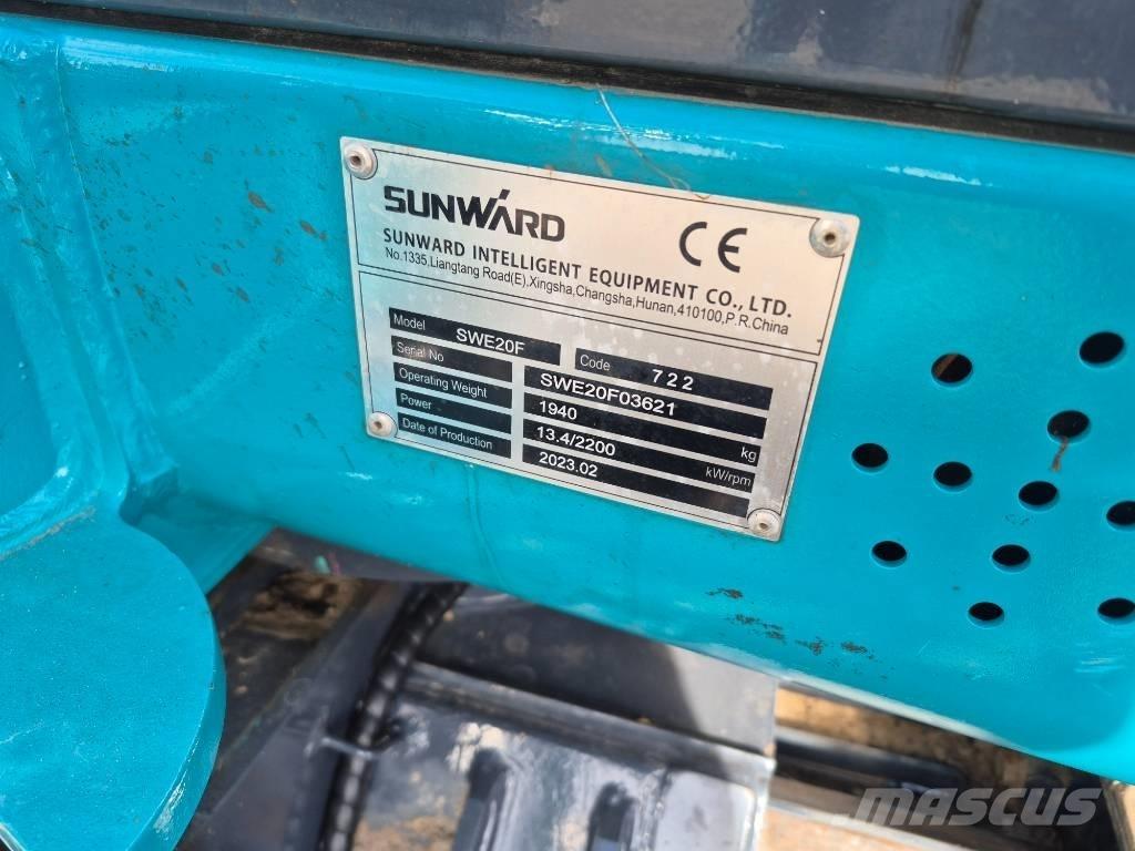 Sunward SWE 20 F Mini ekskavatoriai < 7 t