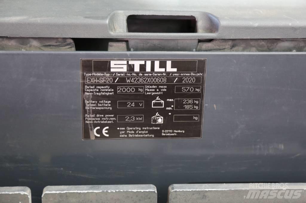 Still EXH-SF20 Žemų aukščių keltuvai su platforma