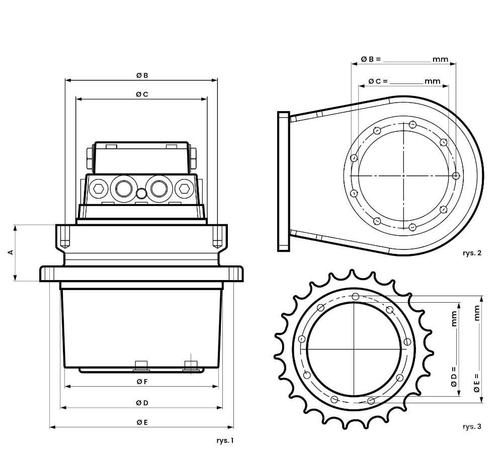 CASE CX 25 Transmisijos
