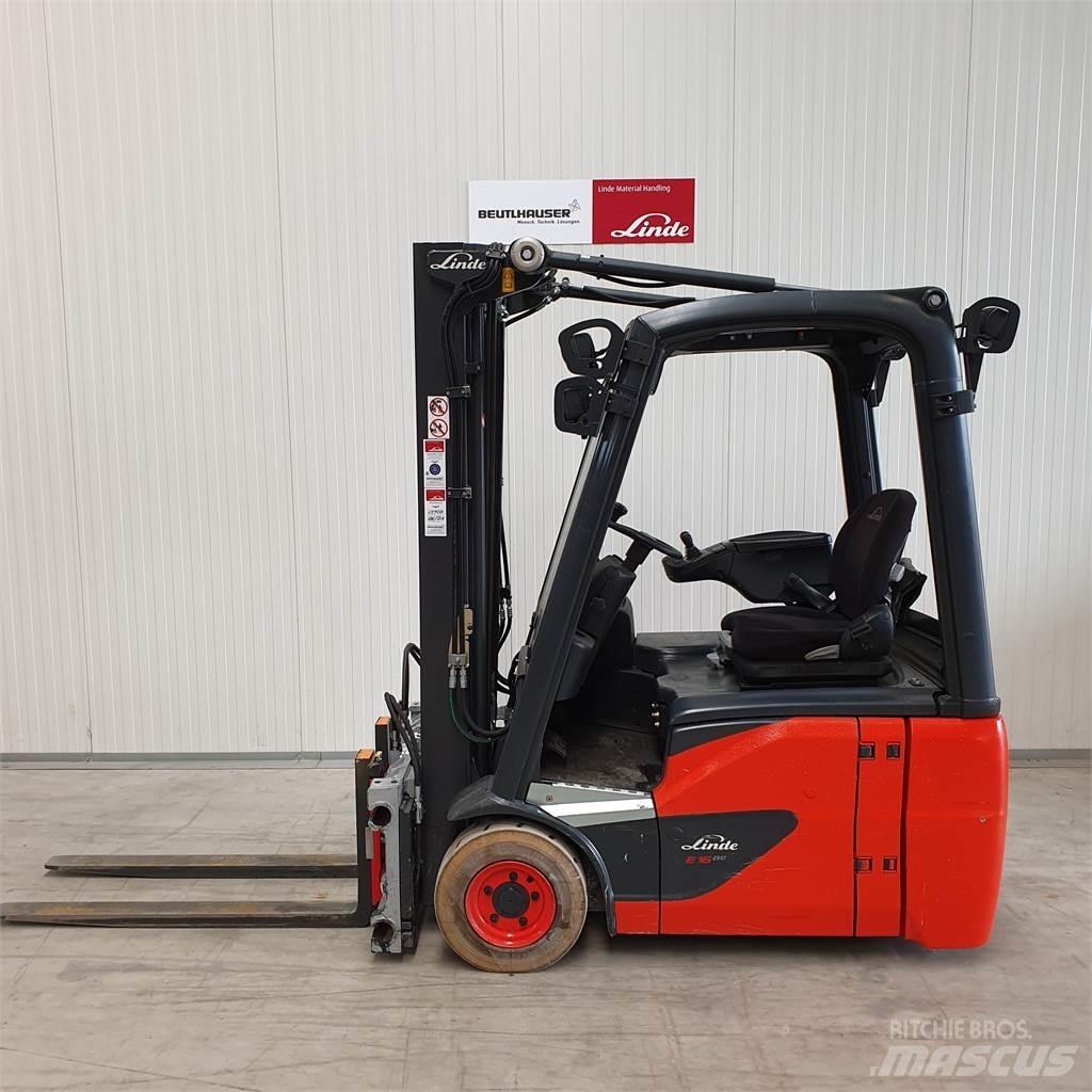 Linde E16C Elektriniai šakiniai krautuvai