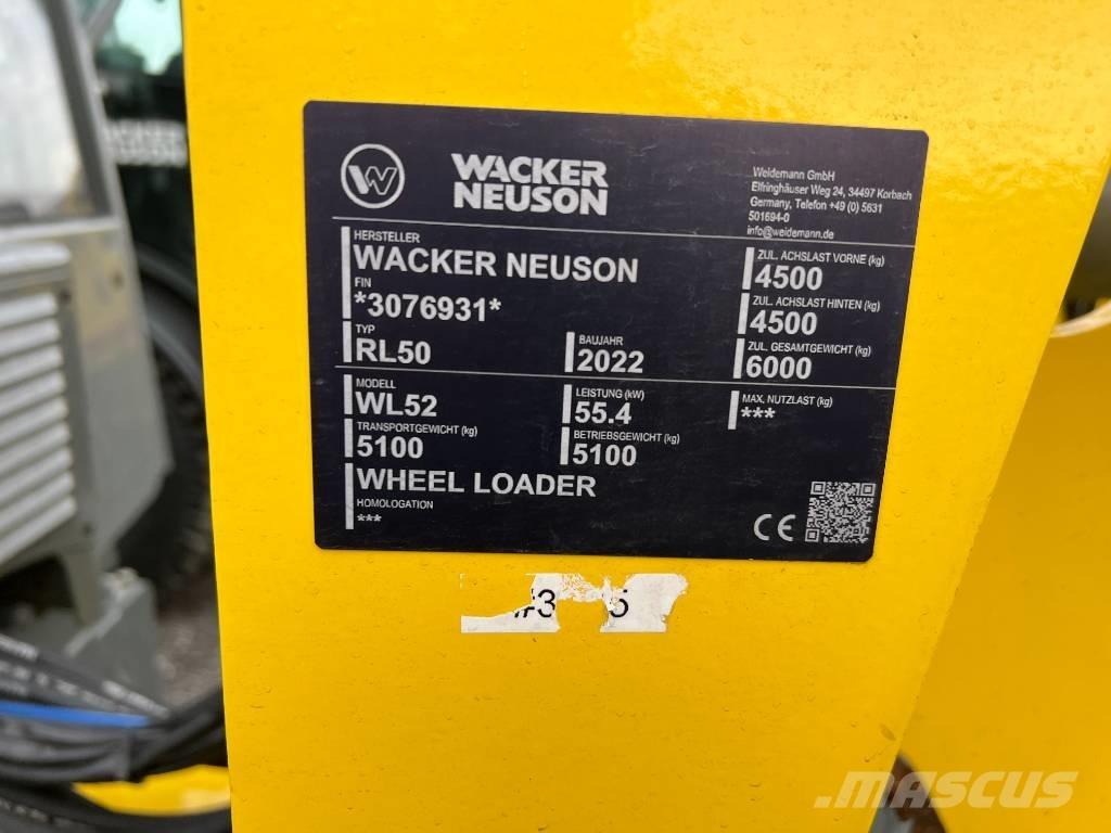 Wacker Neuson WL 52 Naudoti ratiniai krautuvai