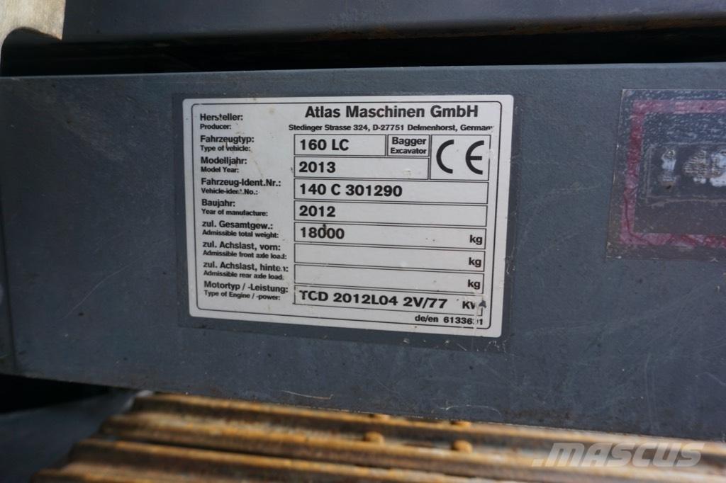 Atlas 160 LC Vikšriniai ekskavatoriai
