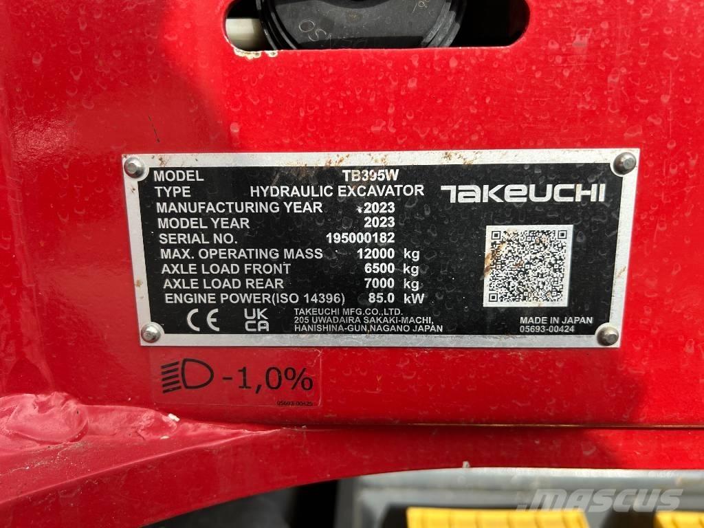 Takeuchi TB 395 W Ratiniai ekskavatoriai