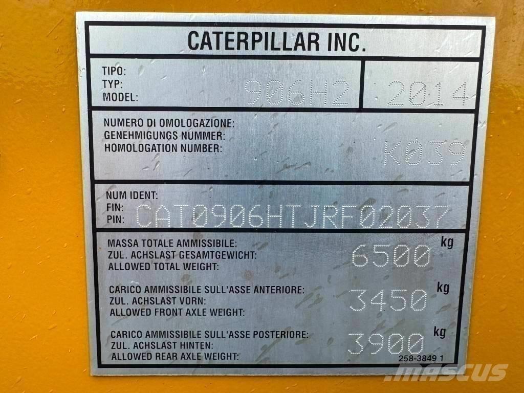 CAT 906 H 2 Naudoti ratiniai krautuvai