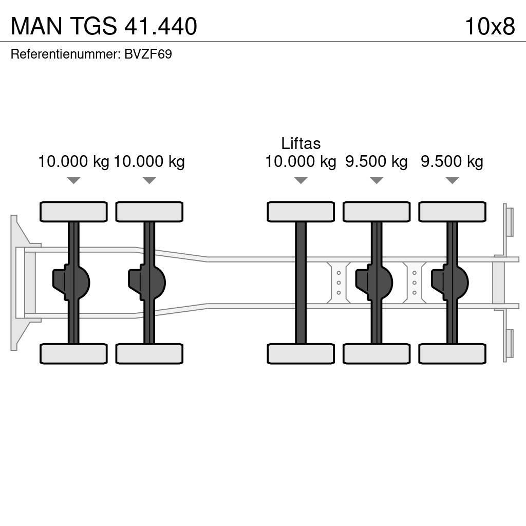 MAN TGS 41.440 Savivarčių priekabų vilkikai