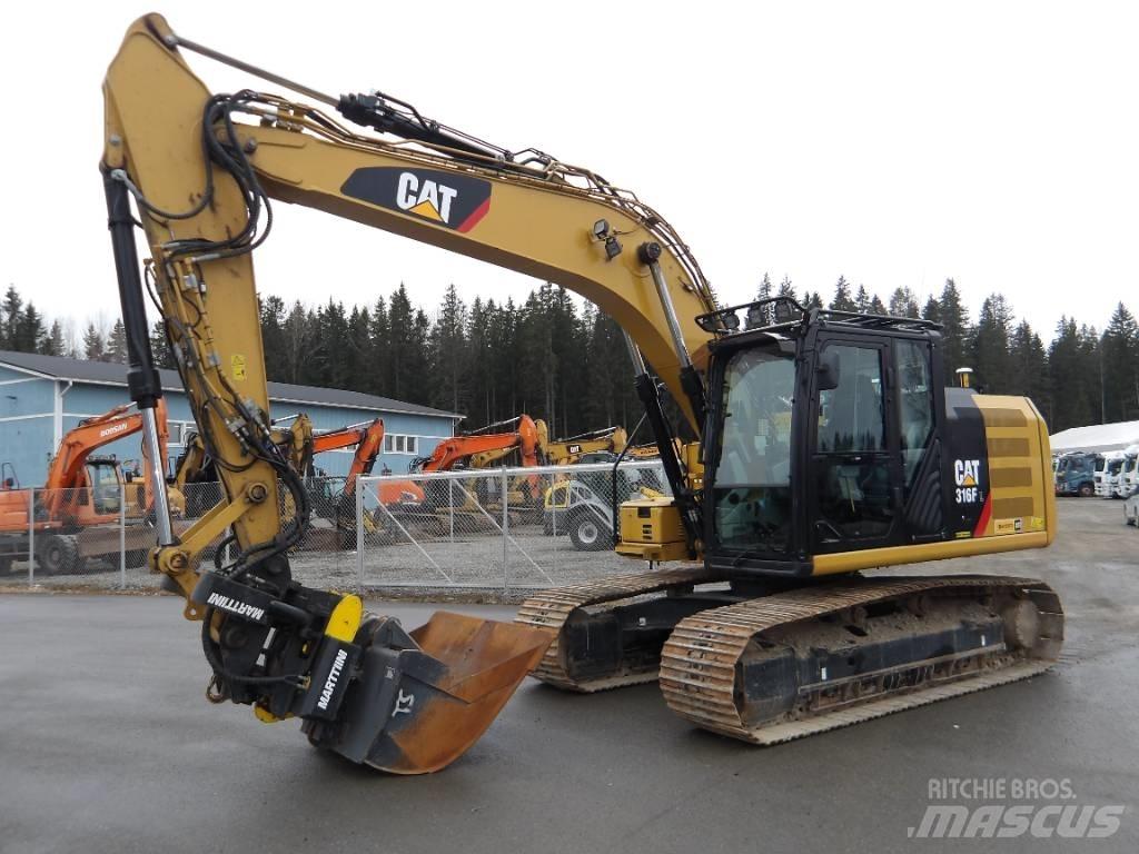 CAT 316 F Vikšriniai ekskavatoriai