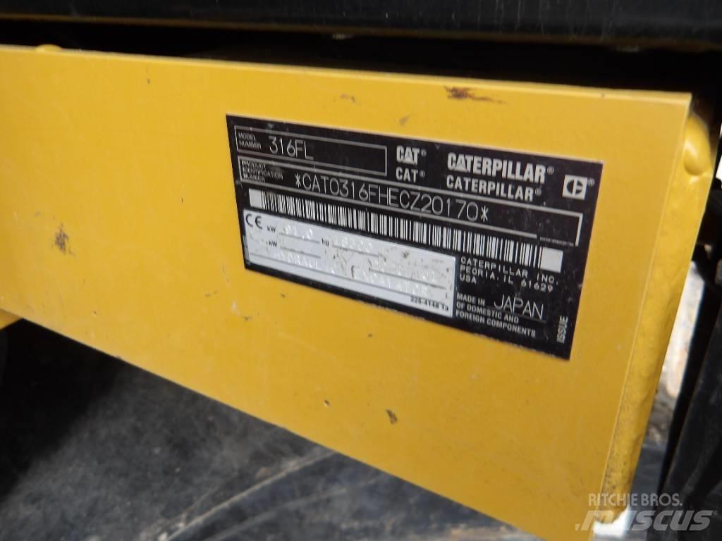 CAT 316 F Vikšriniai ekskavatoriai