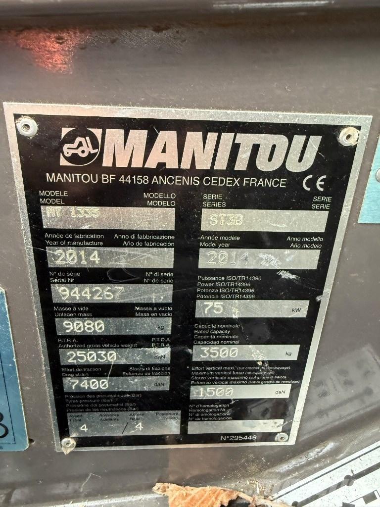 Manitou MT 1335 ST3B Teleskopiniai krautuvai