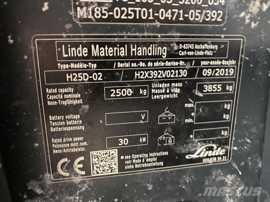Linde H25D-02 Dyzeliniai krautuvai