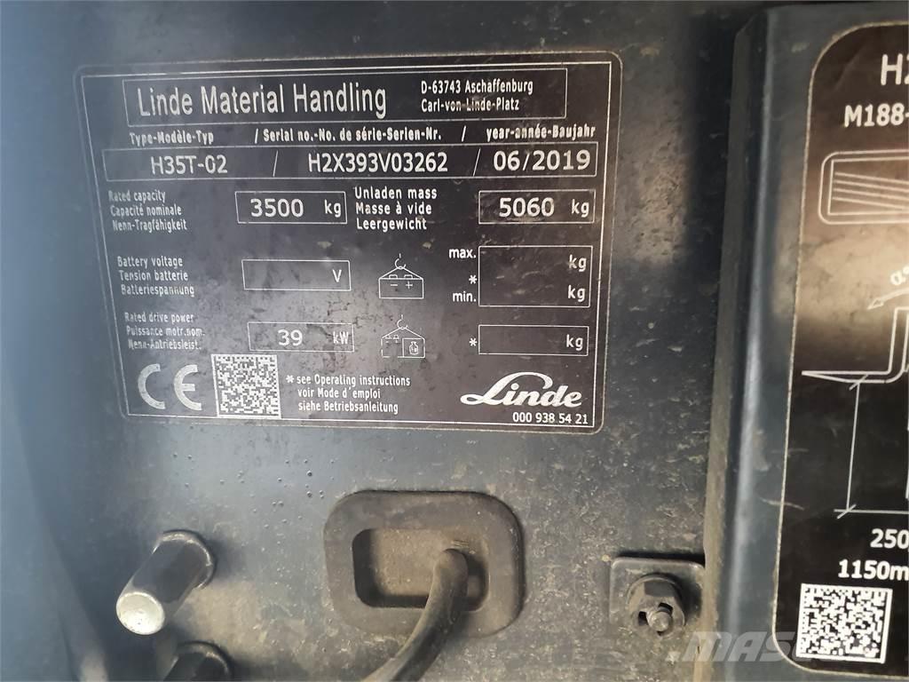 Linde H35T LPG (dujiniai) krautuvai