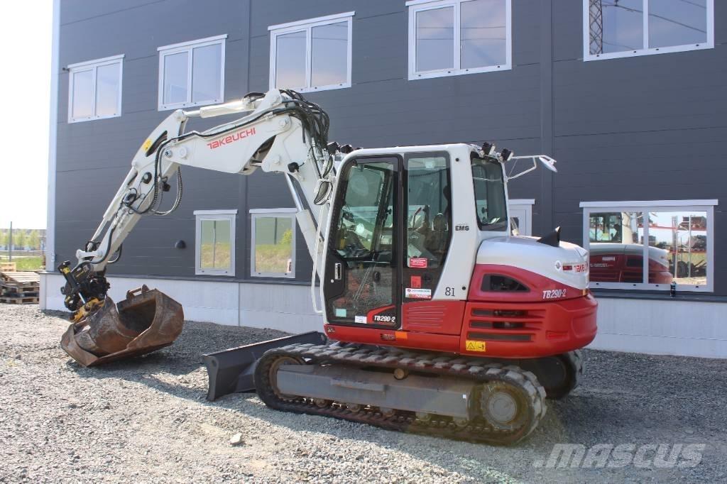 Takeuchi TB 290 Vidutinės galios ekskavatoriai 7-12 t