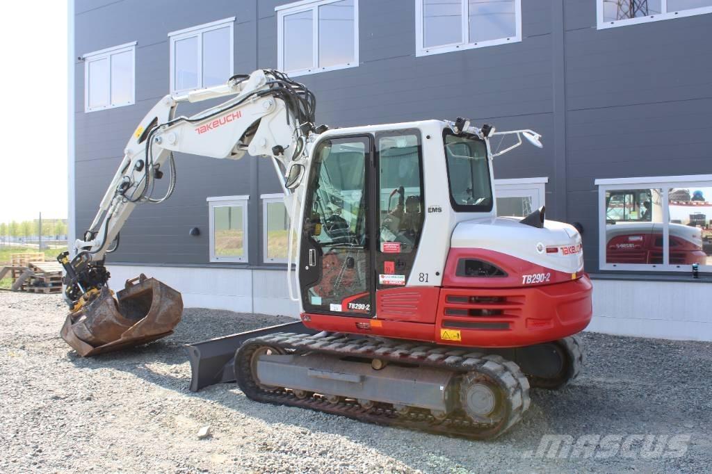 Takeuchi TB 290 Vidutinės galios ekskavatoriai 7-12 t