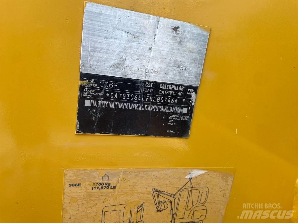 CAT 306E2 Mini ekskavatoriai < 7 t