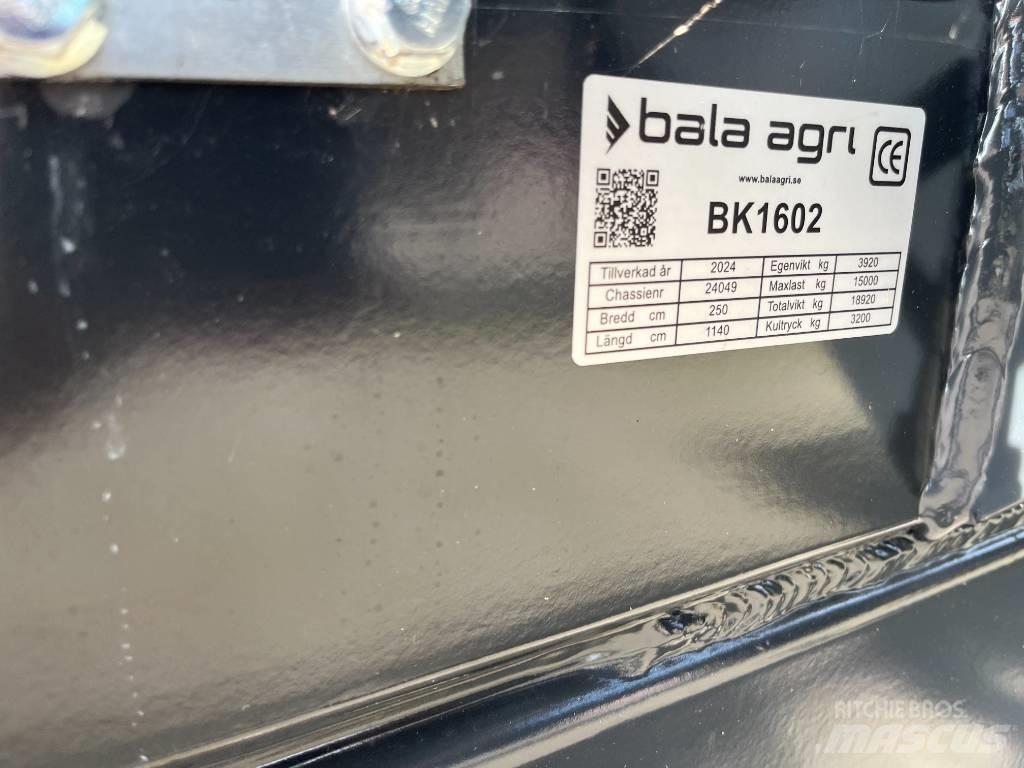 Bala BK 1602 Ryšulių priekabos