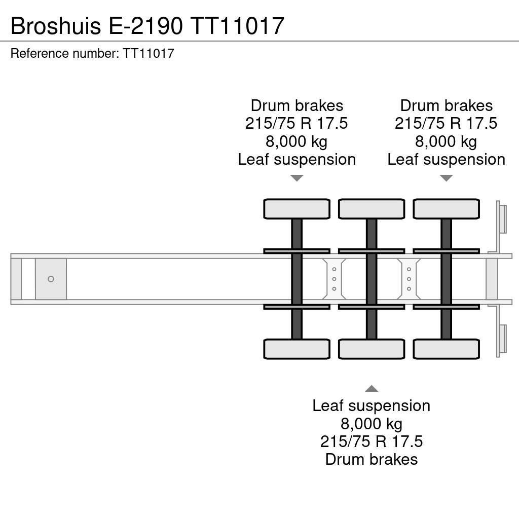 Broshuis E-2190 Žemo iškrovimo puspriekabės