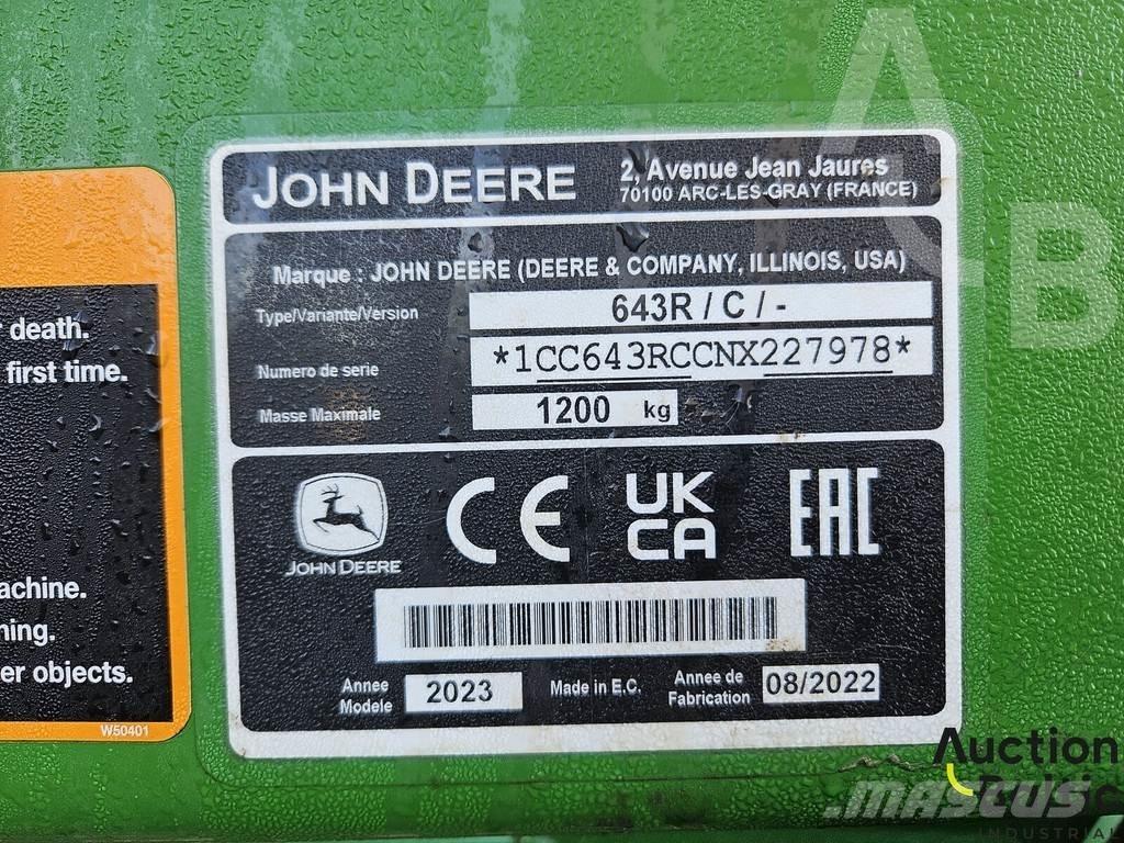 John Deere 643 R Frontaliniai krautuvai ir ekskavatoriai