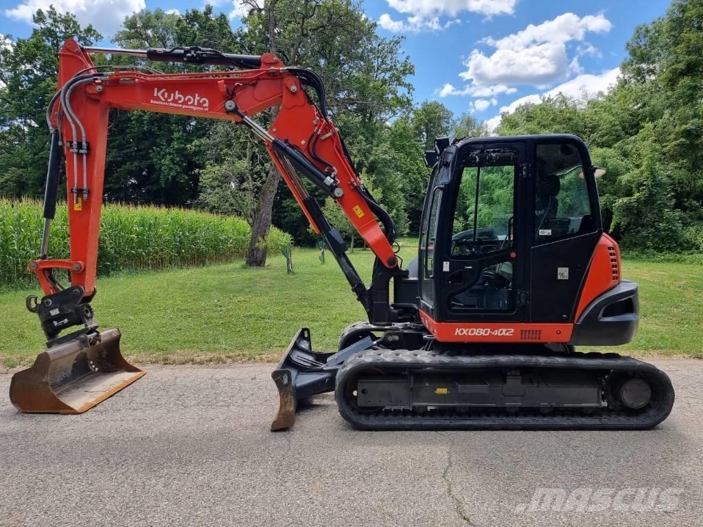 Kubota KX 080-4a2 Vidutinės galios ekskavatoriai 7-12 t