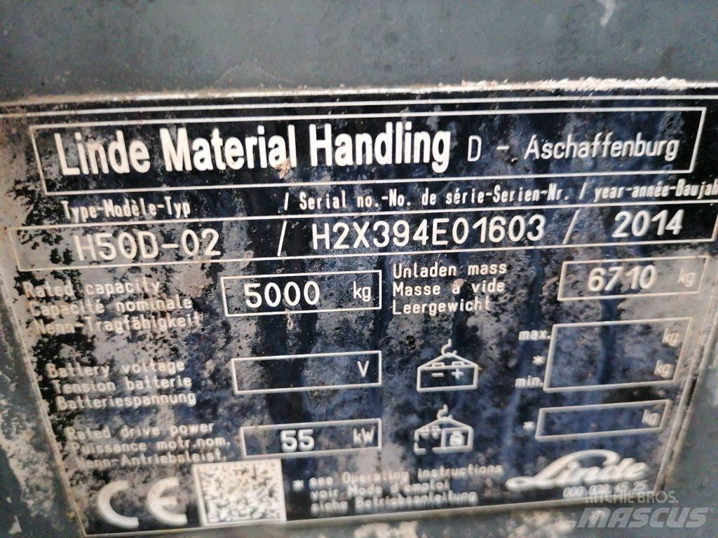 Linde H50D-02 Dyzeliniai krautuvai