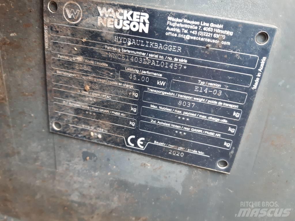 Wacker Neuson EZ80 Vikšriniai ekskavatoriai