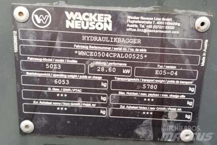 Wacker Neuson 50Z3 Vikšriniai ekskavatoriai