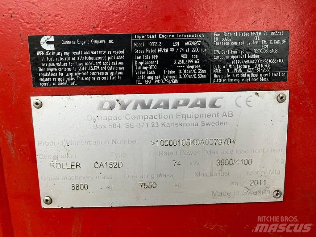 Dynapac CA152D Vieno būgno volai