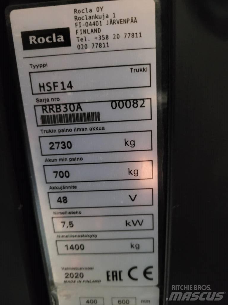 Rocla HSF14 Šakiniai krautuvai su prailgintu keltuvu