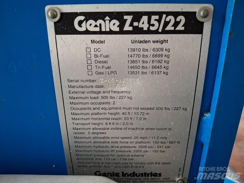 Genie Z 45/22 BOOM Alkūniniai keltuvai