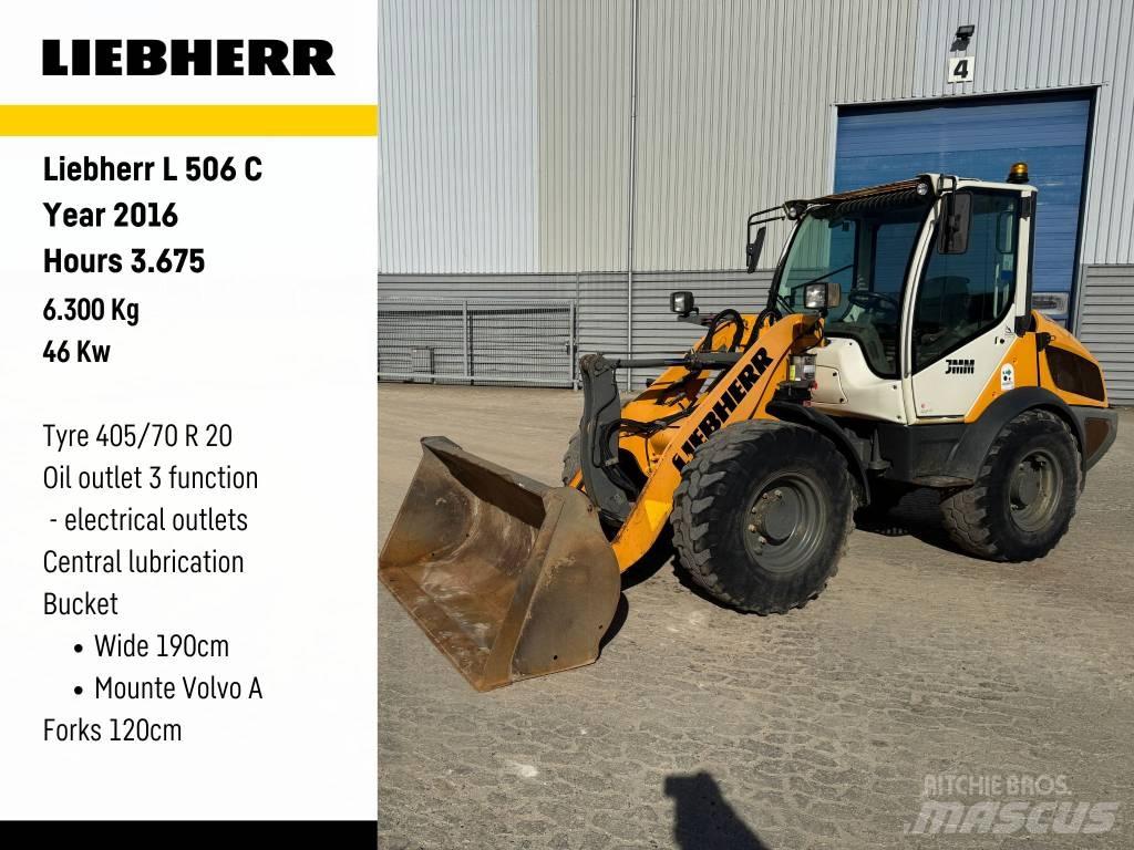 Liebherr L 506 Naudoti ratiniai krautuvai
