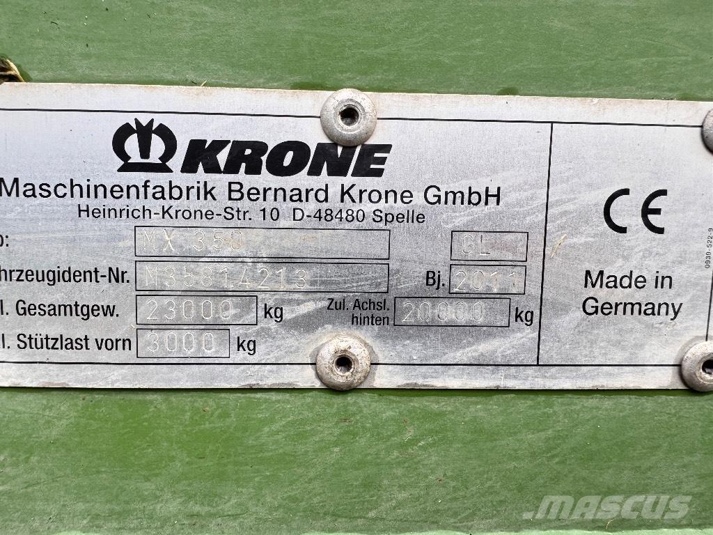 Krone MX 350 GL Savikrovės priekabos