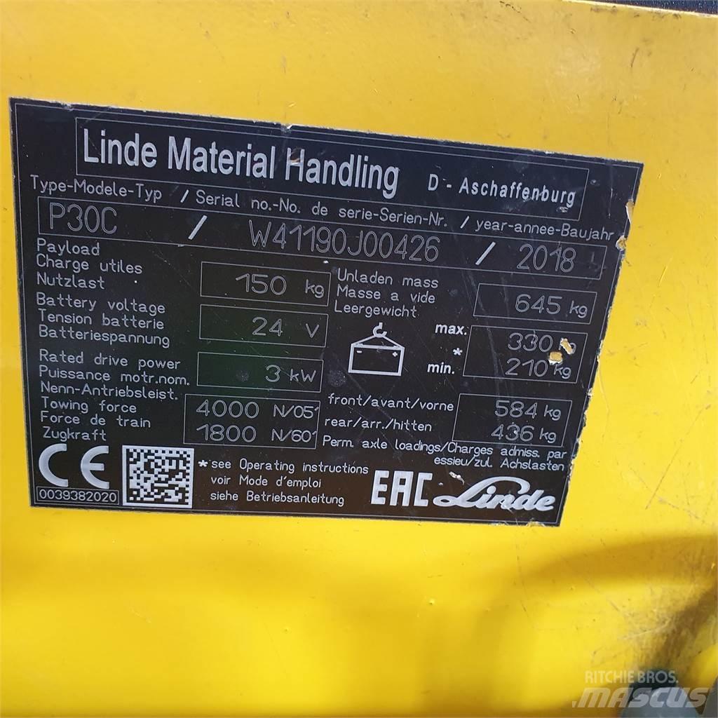 Linde P30C Buksyravimo vilkikai