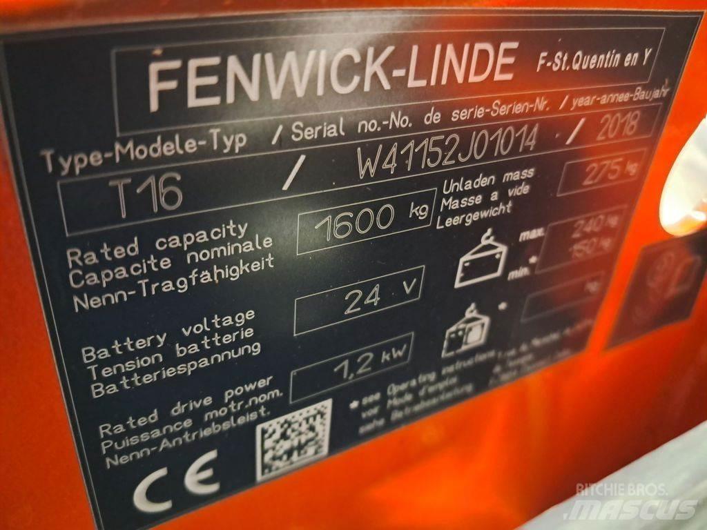 Linde T16 Mažų aukščių keltuvai