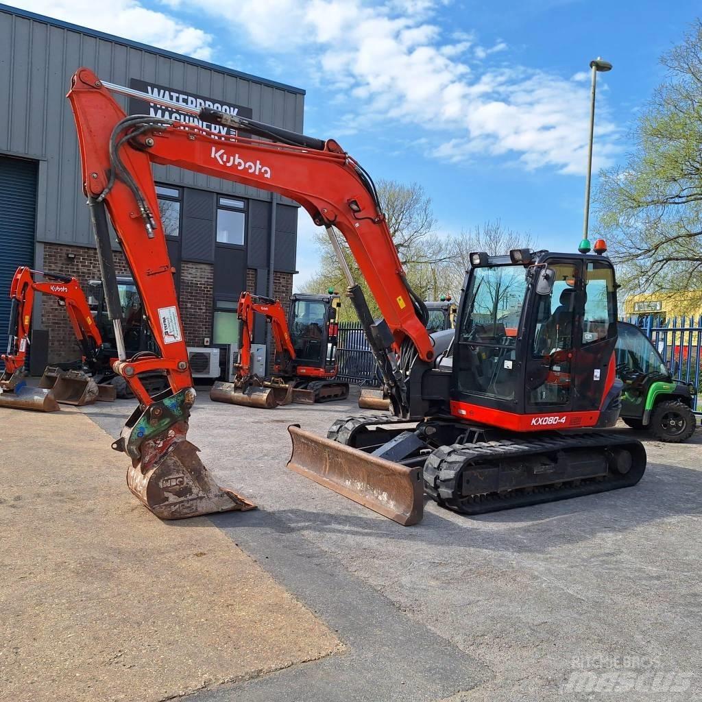 Kubota KX080-4 Vidutinės galios ekskavatoriai 7-12 t