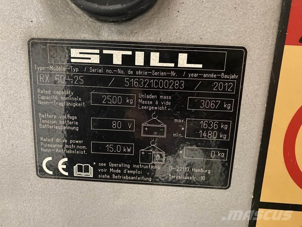 Still RX60-25 Elektriniai šakiniai krautuvai