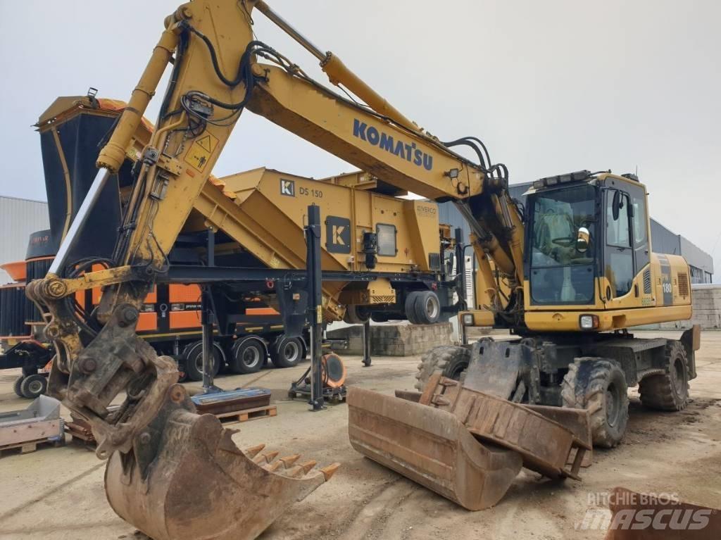 Komatsu PW180-7 Ratiniai ekskavatoriai