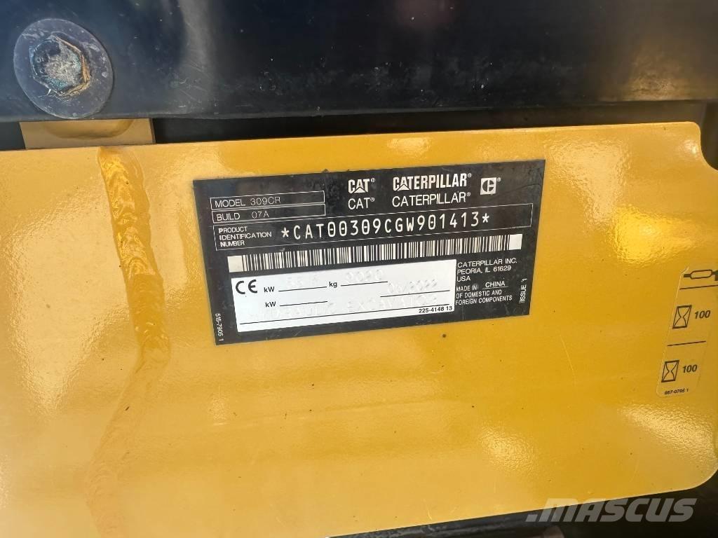 CAT 309 CR Vidutinės galios ekskavatoriai 7-12 t