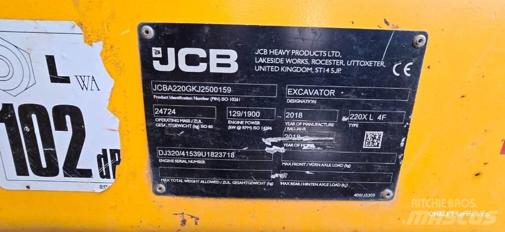 JCB 220 XL 4F Vikšriniai ekskavatoriai