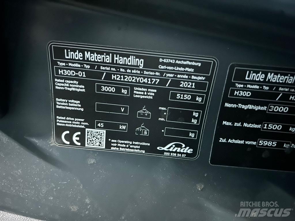 Linde H30D/1202 Dyzeliniai krautuvai