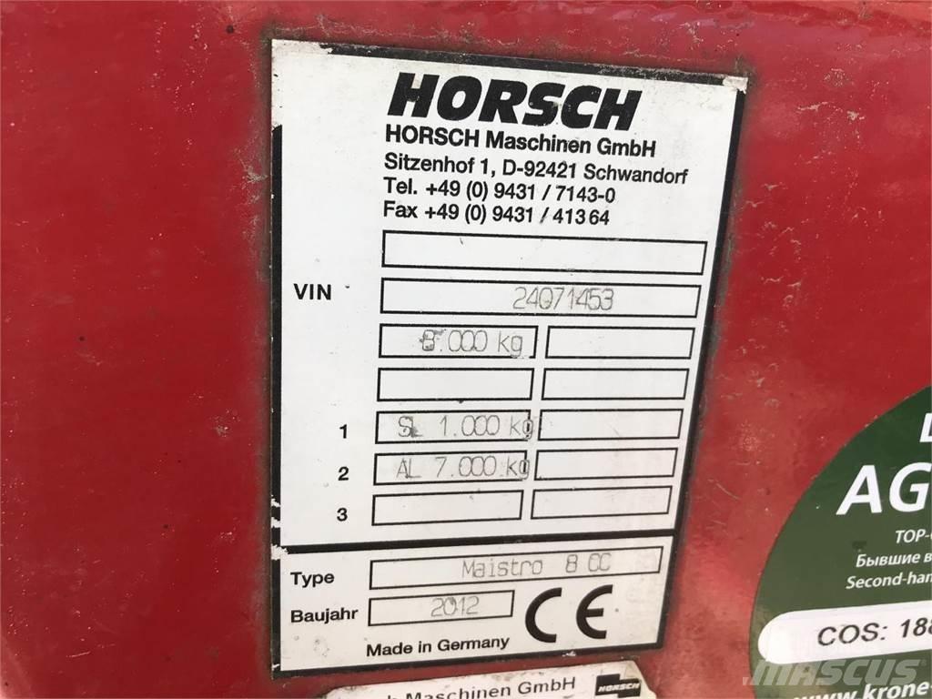 Horsch Maistro 8CC Tiksli sėjimo technika