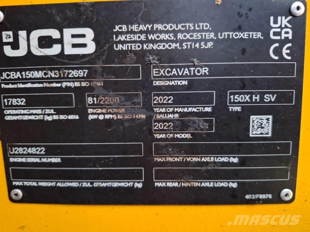JCB X 150 HD Vikšriniai ekskavatoriai