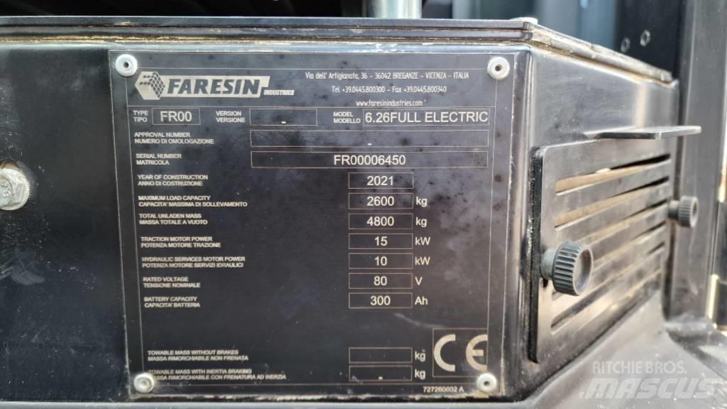 Faresin F6.26 E Teleskopiniai krautuvai