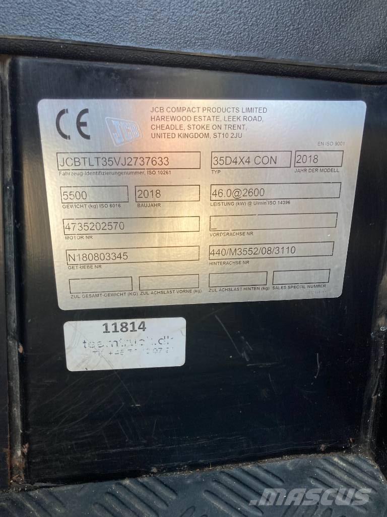 JCB TLT 35 D 4x4 Teleskopiniai krautuvai