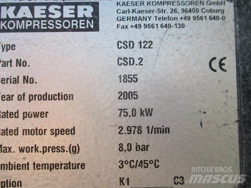 Kaeser CSD 122 Kompresoriai